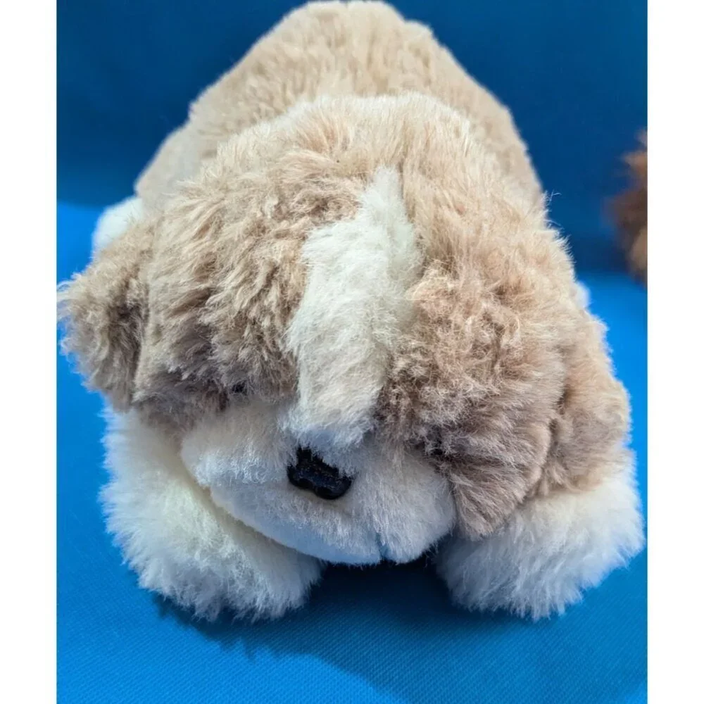 Vintage Plush‎ Saint Bernard Dog Stuffed Animal 10-Inch tan brown